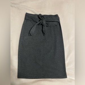 Dark Grey Pencil Skirt